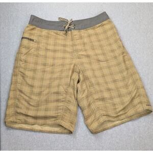 Patagonia Twenty Threes Board Shorts 34 Tan Swim Beach Coast Trunk Surf Beach
